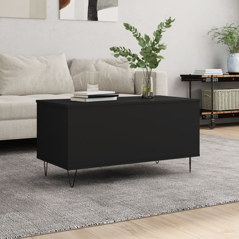 Moriaty Coffee Table, Black, 60cm L x 44.5cm W x 45cm H