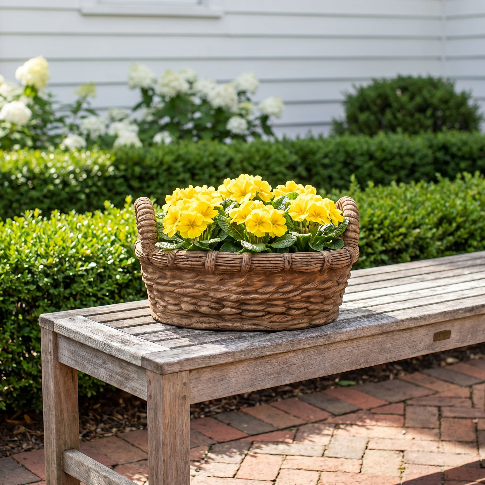 Provencal 15" Pot Planter, Brown Stone