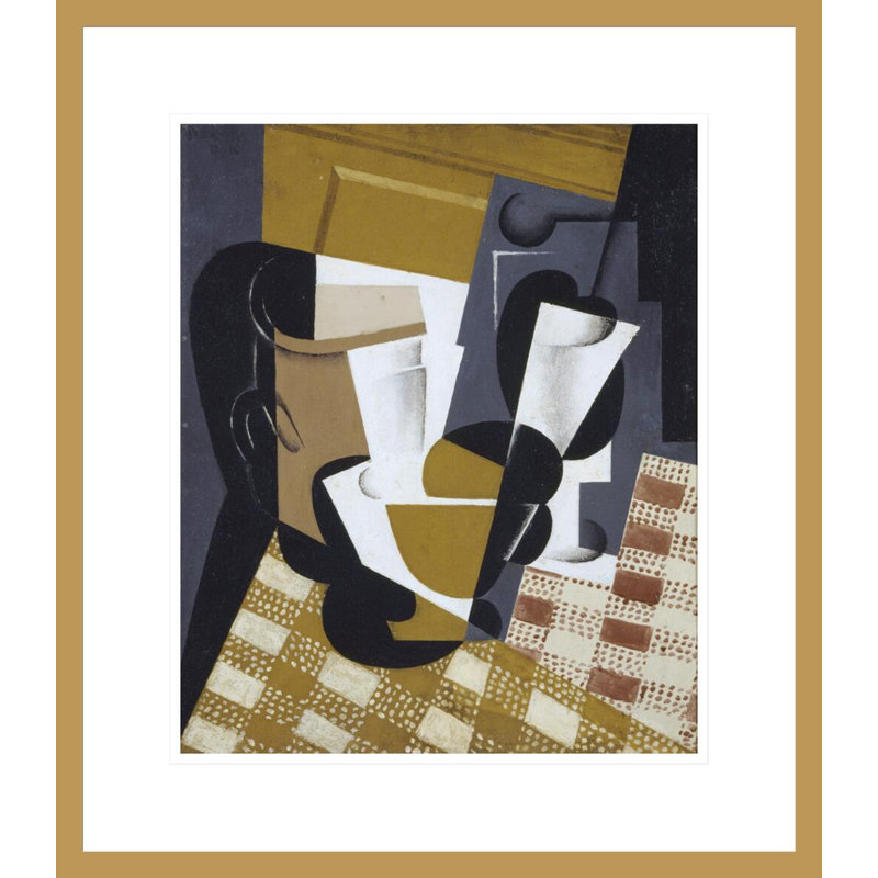 Broc et verre par Juan Gris, H 20,36 po x l 17,75 po