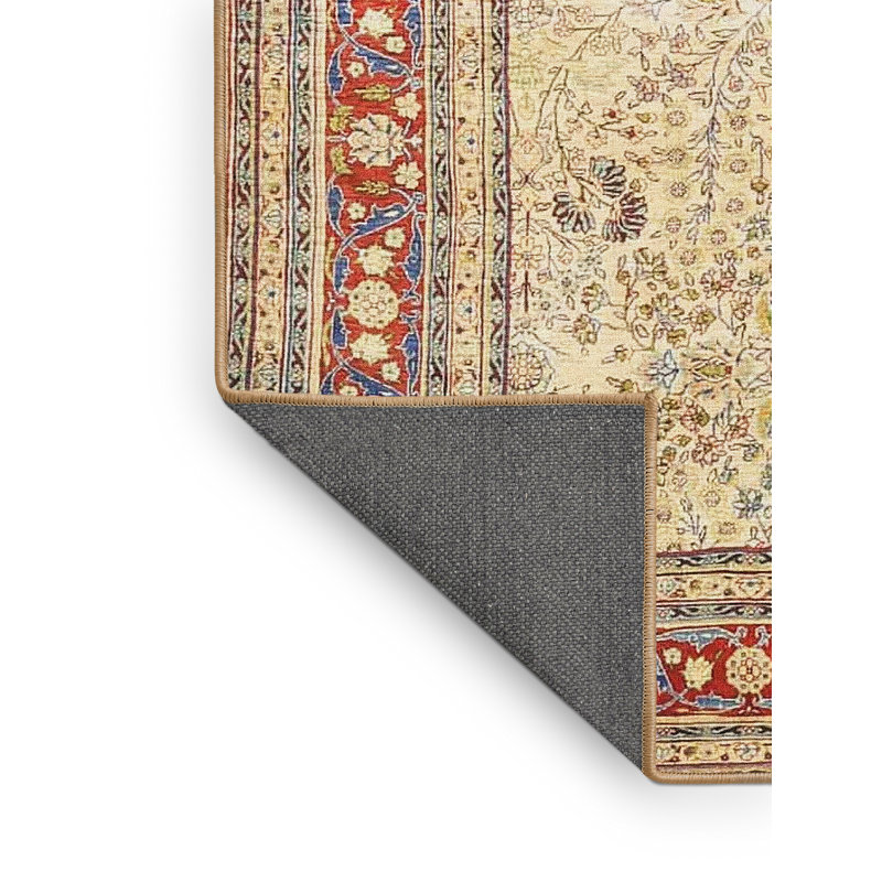 Tapis oriental rouge / beige, Rectangle 5 pi x 8 pi