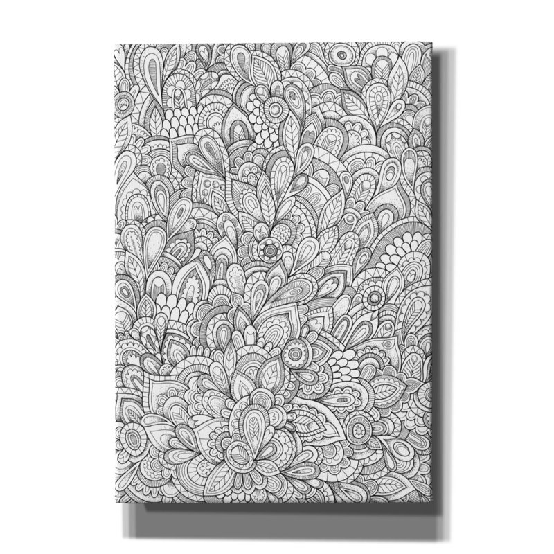 «Organic Doodle Explosion Lines» par Hello Angel, H 26 po x l 18 po x P 0,75 po