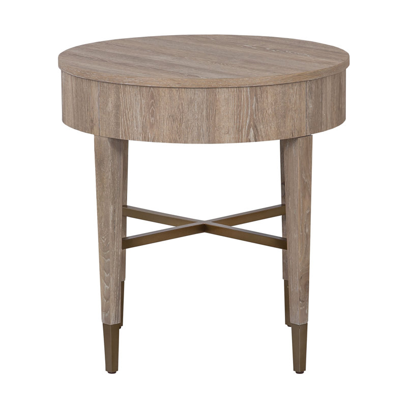 La Jolla End Table, Scrubbed Oak