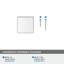 Poignée d'armoire en chrome poli de 1 1/2 po (38 mm) Blackrock-63965807-109273989
