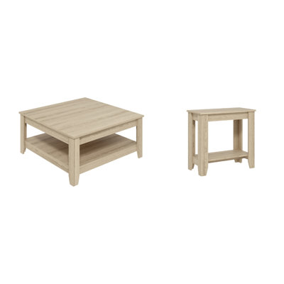 Wiltshire Transitional Coordinated 2 Piece Living Room Table Set