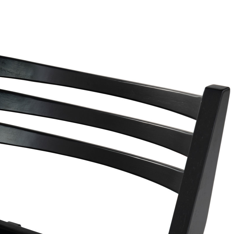 JACIE WOOD SEAT FOLDING CHAIR, Black