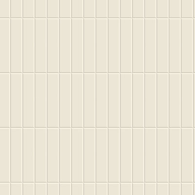 Tall Tiles -  Linen White Wallpaper