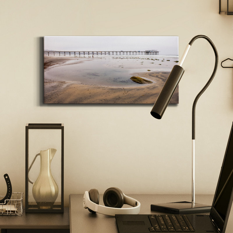 Scripps Pier - Impression sur toile tendue, H 16 po x l 8 po x P 1 po