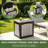 Edrosie Inc 30 Gallon Weather Resistant  Resin Deck Box With Lock