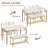 4-Piece Dining Table Set For 4, Kitchen Table With Pu Upholstered Bench and 2 Dining Chairs-122037292