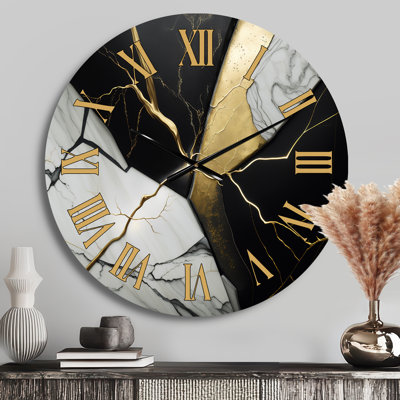 Horloge murale abstraite Geode