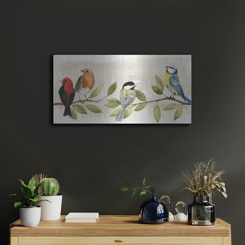 «Treetop Gathering II» par Grace Popp, H 12 po x l 24 po