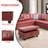 3-piece Synthetic Leather Sectional Sofa-436734137