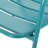 Teal Iron Chair: Backyard Relaxation Escape, 23.89 In. Depth, 26.7 Width, 24.73 Height, 14.3 Lb Outdoor , D, W, H, Wt