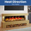 Corrigan Studio 195cm W Clear Electric Fireplace with 5000 BTU