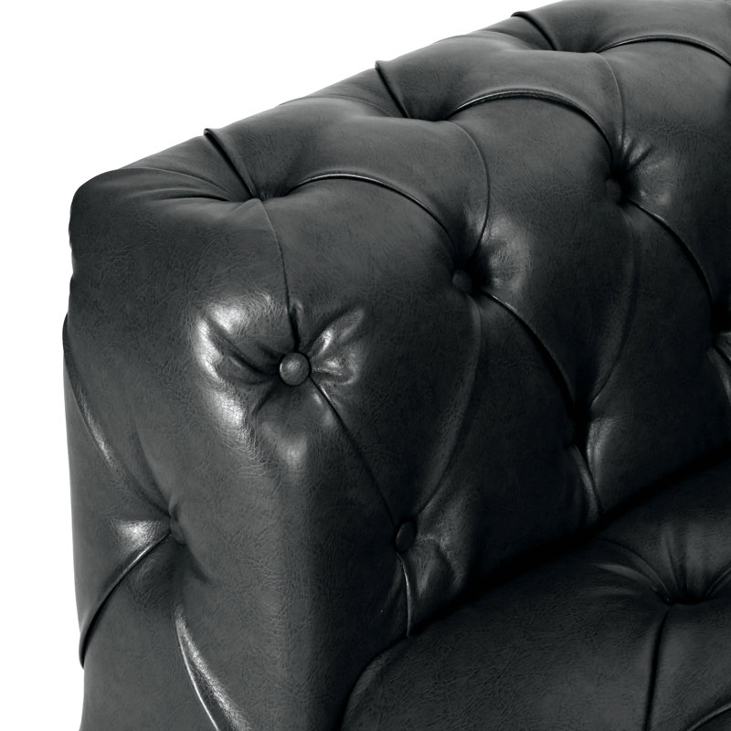 Comfy PU 3-Seat Sofa With Amrest, For Living Room And Study