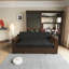Canapé-lit convertible Dubica, canapé-lit en velours avec lit escamotable-2039390269