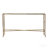 56.5x14x30" Antique Gold Console Table, Mirrored Top