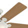 Pro's Best 52" 5 - Blade Ceiling Fan with Pull Chain and Light Kit Included