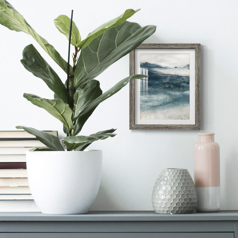 Private Inlet I -Framed Print, Distressed, 25.5" H x 17.5" W