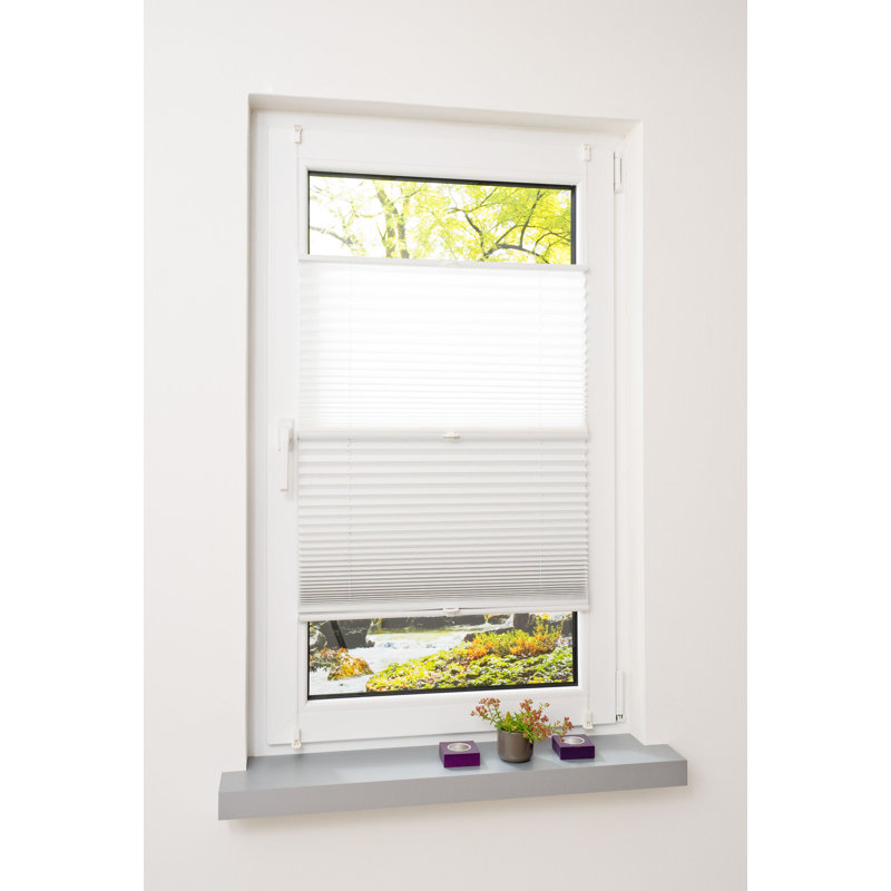 Cordless Blackout Pleated Shade, 130cm L x 100cm W, White