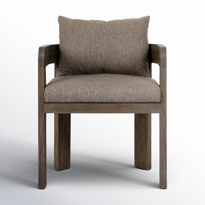 Fika Teak Patio Dining Armchair with Cushion