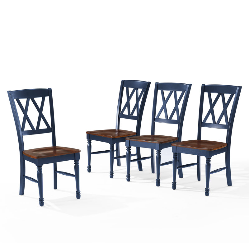 Dunblane 17.5'' H Side Chair, Navy