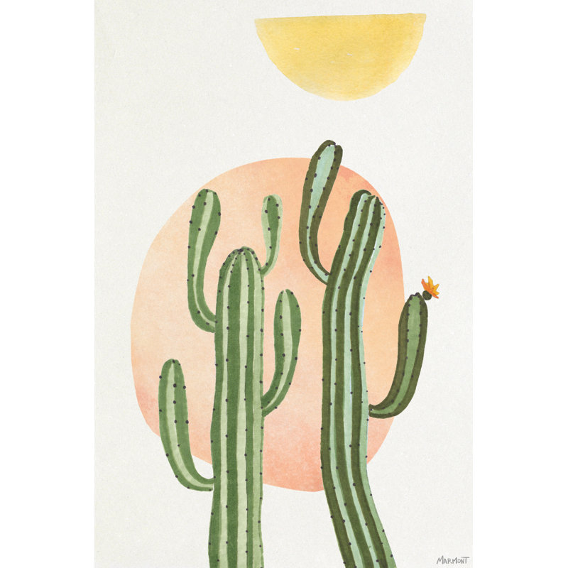 Reproduction d’art sur toile tendue « saguaro cactus » par Marmont Hill, H 60 po x l 40po x P 1,5 po