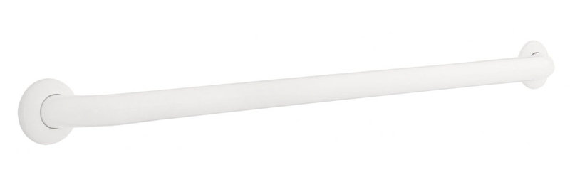 Barre d'appui à fixation dissimulée, 36 po, Blanc