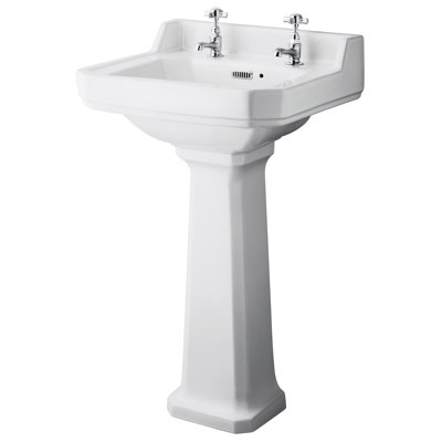 Belfry Bathroom Lokshin Vitreous China Rectangular Sink with Overflow