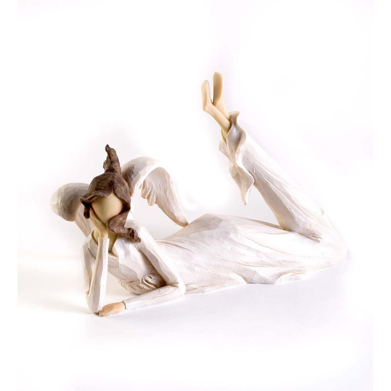 Statue d'ange couché