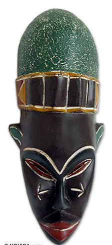 Mystère femme beninese mask décor de mur