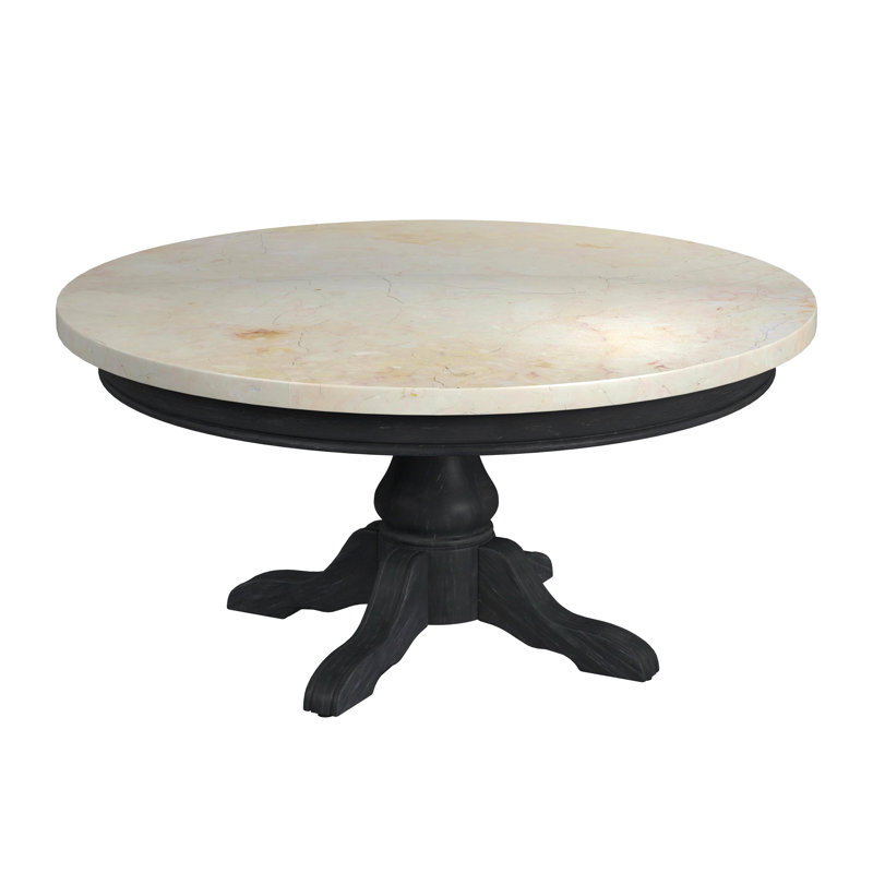 Table basse Aberdale, Plateau ivoire / base noire