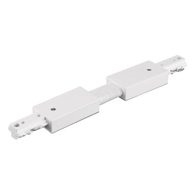 H Track Flexible Connector, H Type Single Circuit 3-Wire-1 Track Lighting Kit, White
