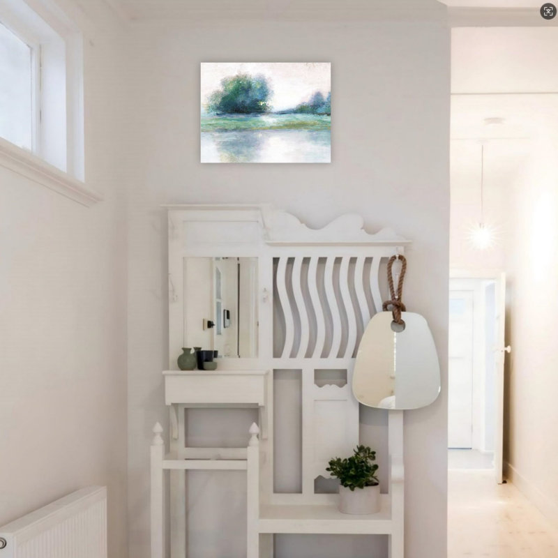 «Soft Spring», art mural sur toile sans cadre 24 po x 18 po
