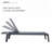 Patio Chaise Lounges set of 2, With 4-Level Adjustment Seatback