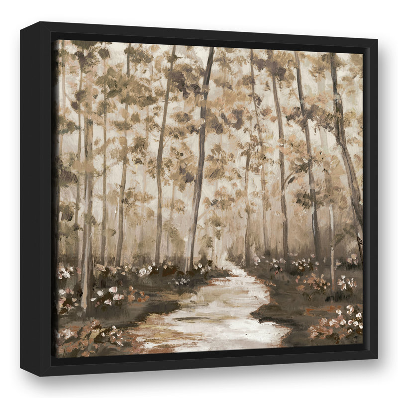 " Tree Lined Path ", 17.75" W x 17.75" H