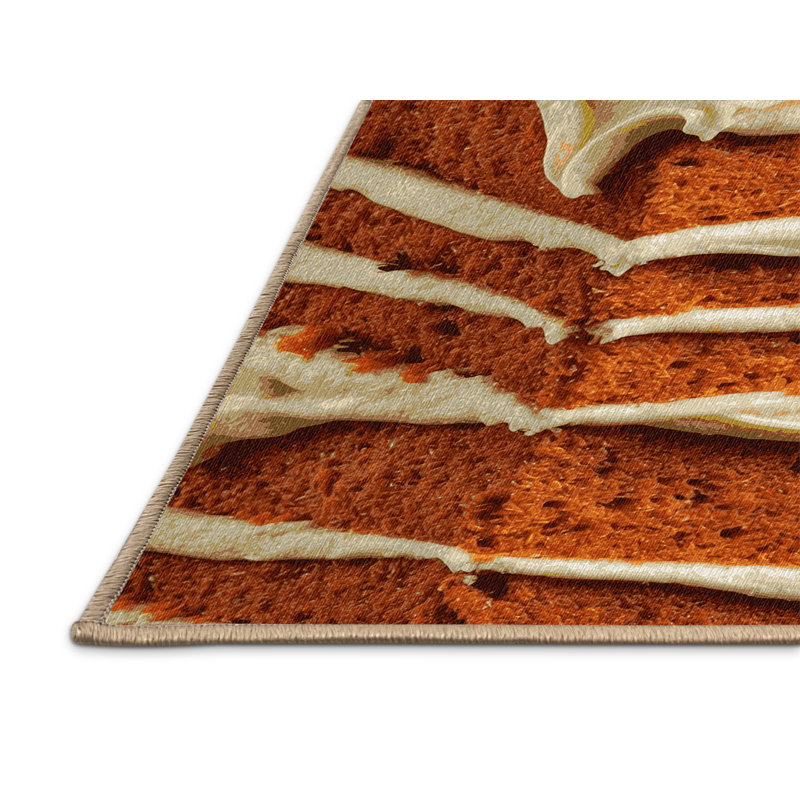  Tapis lavable carotte, Rond 5 pi
