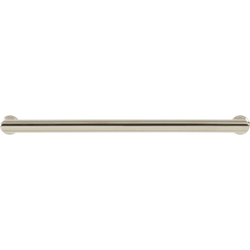 Morris Bar Pull, Polished Nickel, 8 13/16" Center to Center