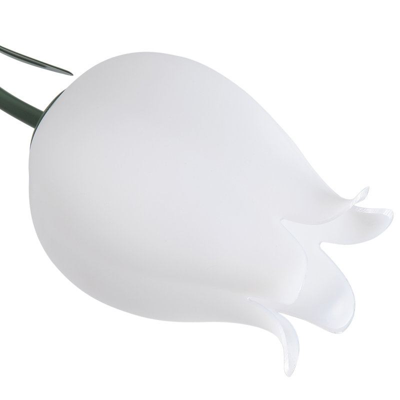 3-lamp flower shaped dimmable iron ceiling light