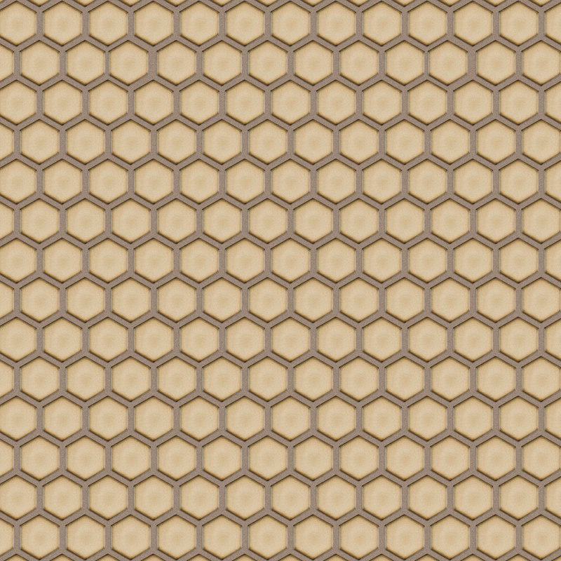 Hudson Due 2" x 2" Hex Porcelain Mosaic Wall & Floor Tile, Caffe