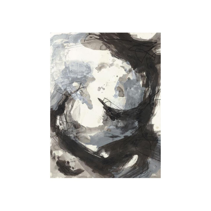 «Black Spiral II» par Sara Brown - Peinture, H 48 po x l 36 po, Extérieur