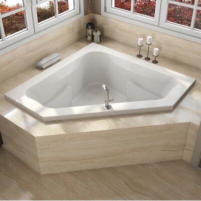 SignatureÂ® 60"" x 60"" Corner Whirlpool Acrylic Bathtub -  JACUZZIÂ®, J5D6060WCL1HXW