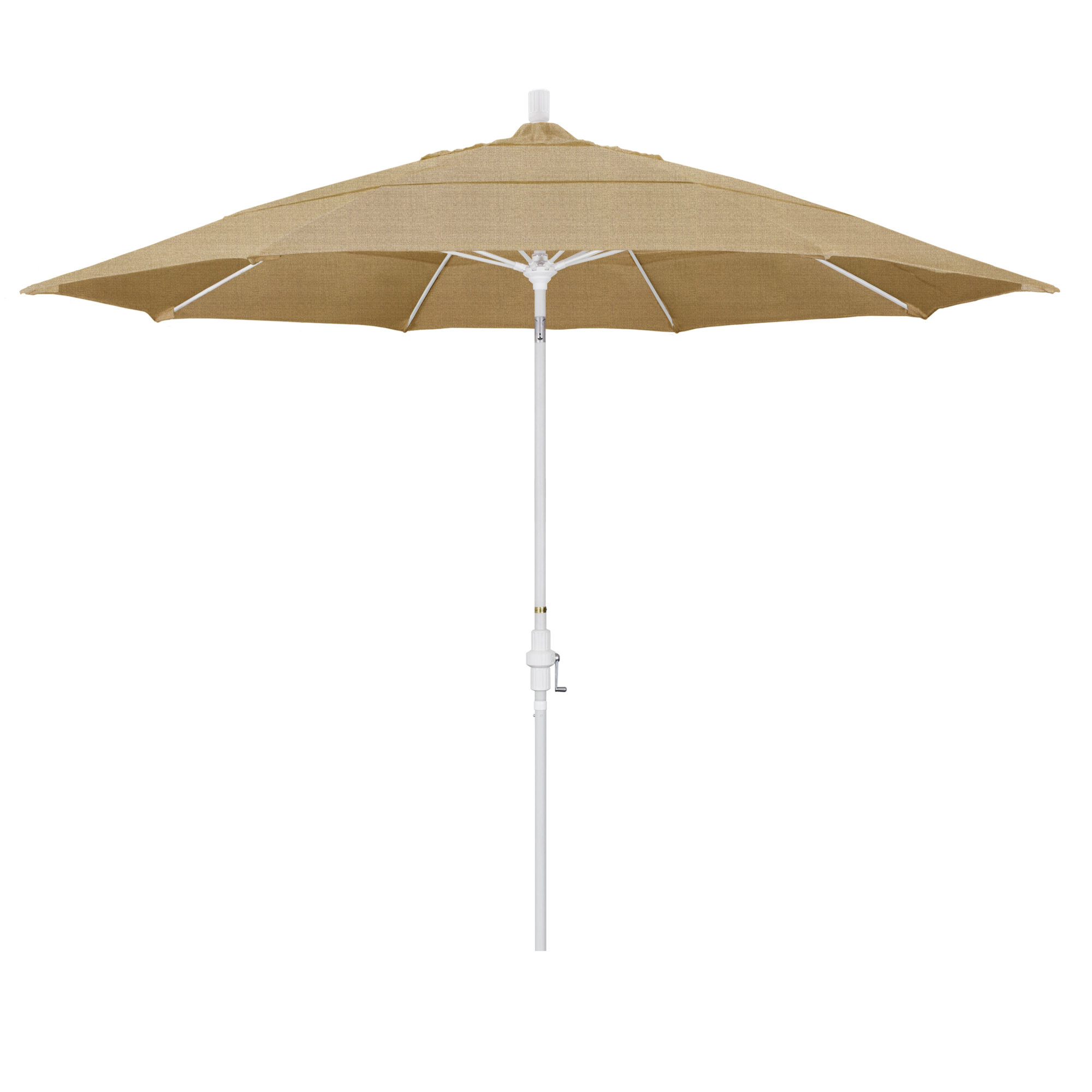 Brent 132'' Sunbrella® Outdoor Umbrella, Sesame Sunbrella® Linen