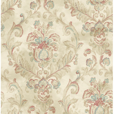 Papier peint damassé non teint Seabrook Designs