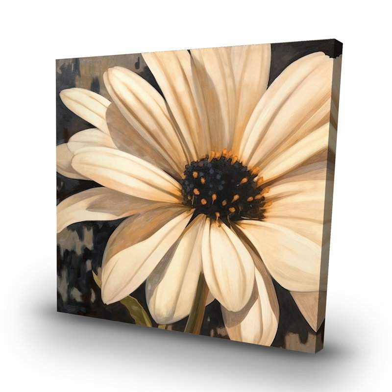 Open daisy - 32"x32" art on canvas