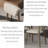 Gray sintered stone solid wood dining table set-108353449