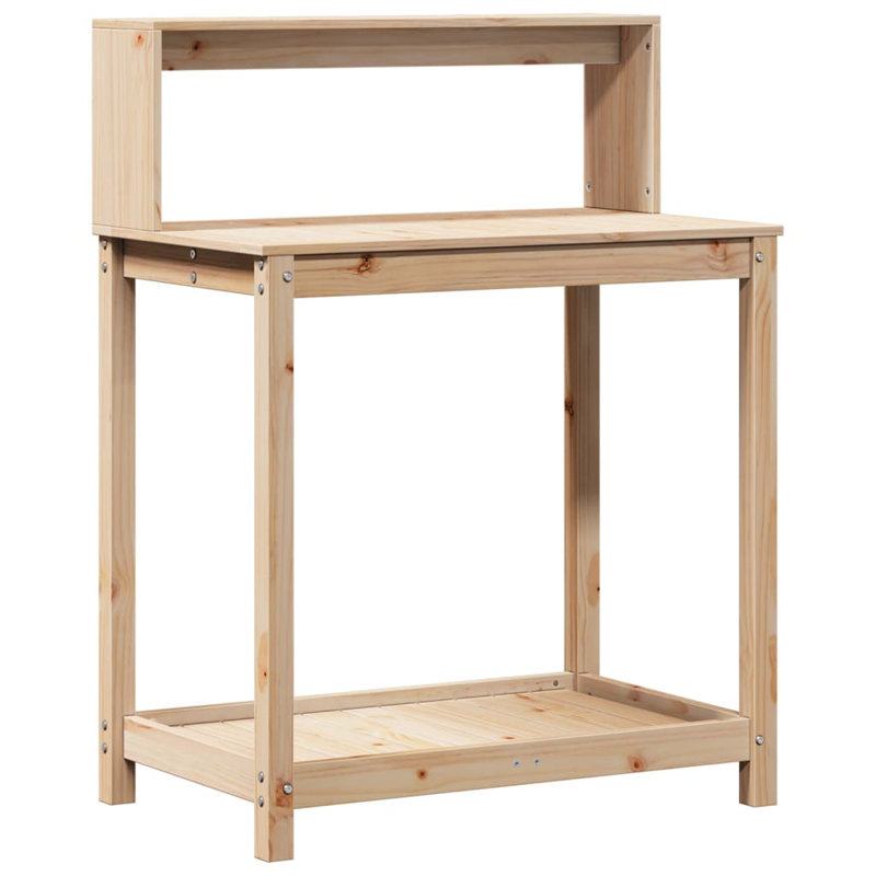 Arleny Wood Potting Bench, Light brown