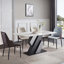 Simple Rectangular Rock Slab Dining Table Sets