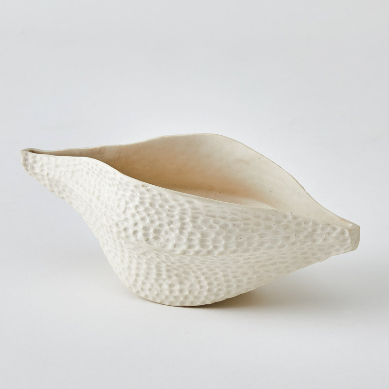 Porcelain Pod-Matte White-Sm, 4.5" H x 6" W x 11.5" D