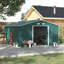 Ridge Rustic Steel Garden Shed With Ventilation Slots
